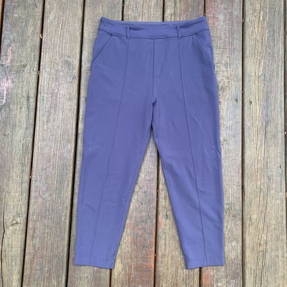 Lululemon Womens Activewear Pants Purple Stretch Pockets Belt Loops Pull On 6